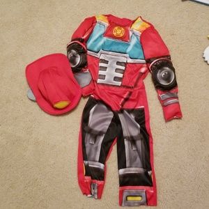 Heatwave Rescuebot transformer costume